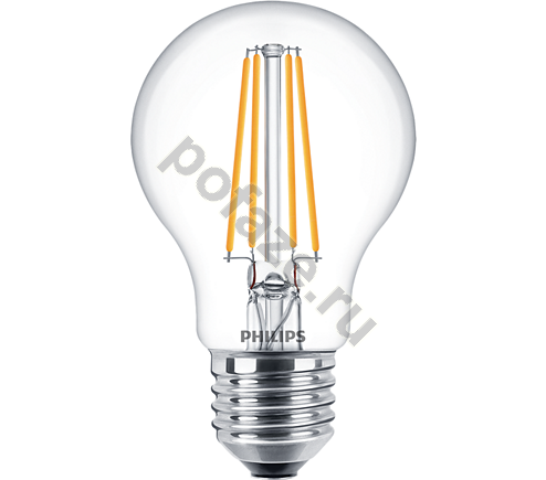 Лампа светодиодная LED грушевидная Philips d60мм E27 7Вт 220-240В 2700К