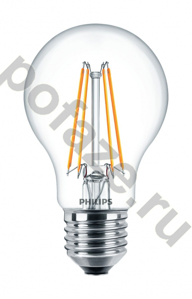 Лампа светодиодная LED грушевидная Philips d60мм E27 6Вт 220-240В 2700К