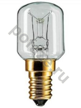 Лампа накаливания трубчатая Philips d25мм E14 15Вт 220-240В