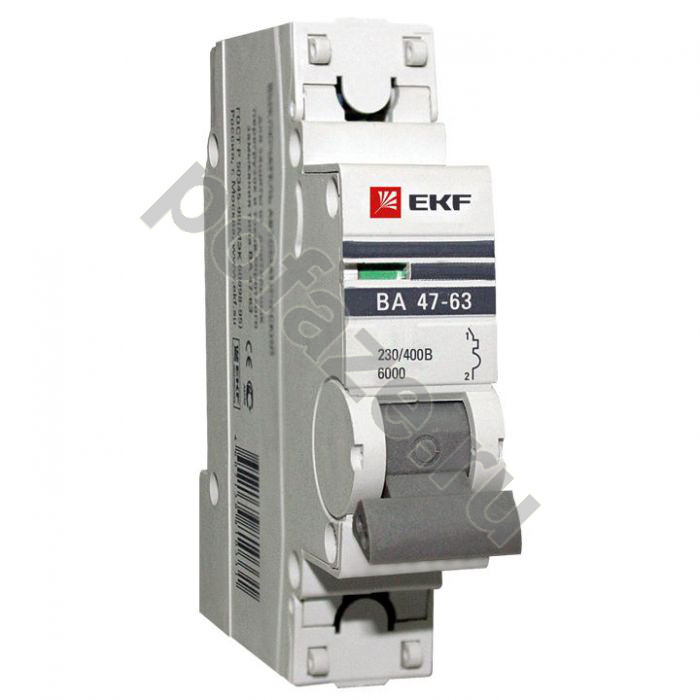 Автоматический выключатель EKF ВА 47-63 PROxima 1П 40А (D) 6кА