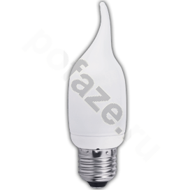 Лампа энергосберегающая свеча на ветру Ecola d38мм E27 11Вт 200-240В