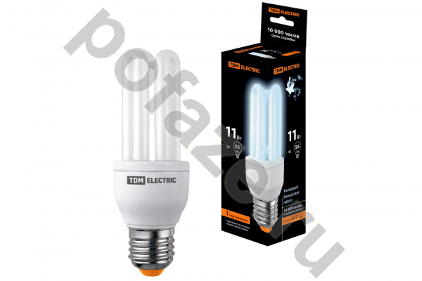 Лампа энергосберегающая прямолинейная TDM ELECTRIC d41мм E27 11Вт 50-180В 4000К