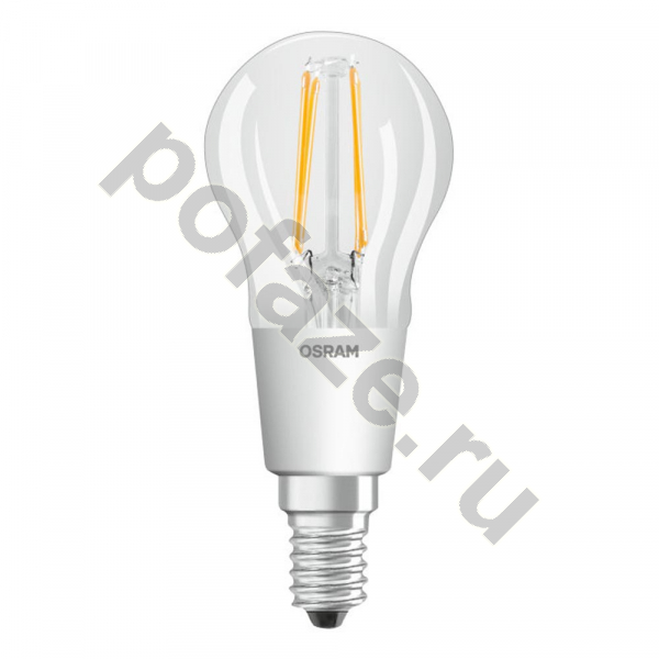 Лампа светодиодная LED шарообразная Osram d45мм E14 5Вт 220-230В 2700К