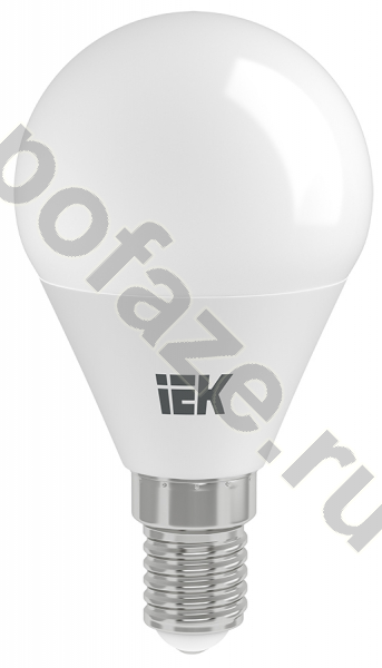 Лампа светодиодная LED шарообразная IEK d45мм E14 5Вт 180гр. 220-230В 4000К