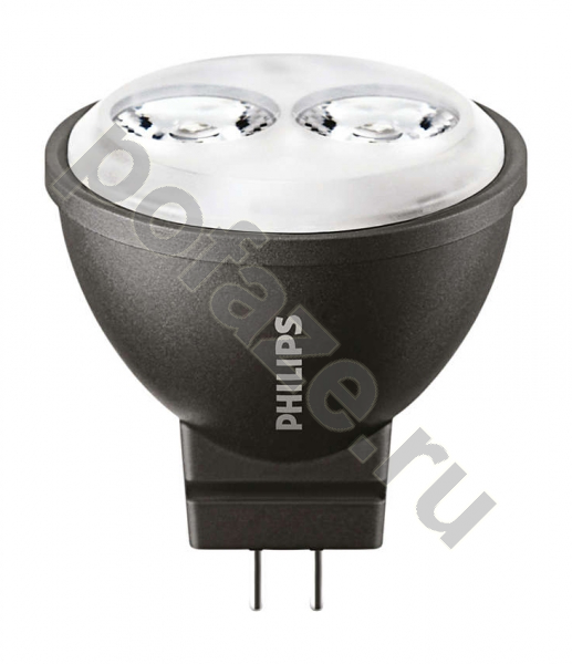 Лампа светодиодная LED с отражателем Philips d35мм GU4 3.5Вт 24гр. 12В 3000К