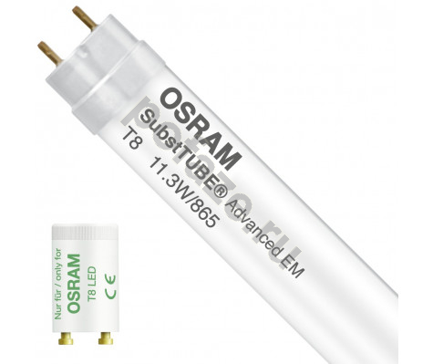 Лампа светодиодная LED трубчатая Osram d25.8мм G13 11.3Вт 190гр. 220-240В 6500К