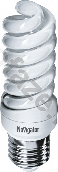 Лампа энергосберегающая спираль Navigator d34мм E27 15Вт 220-240В 4000К