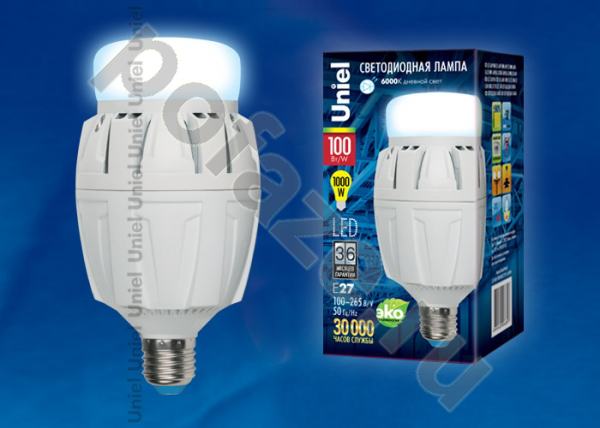 Лампа светодиодная LED Uniel d98мм E27 100Вт 180гр. 175-265В