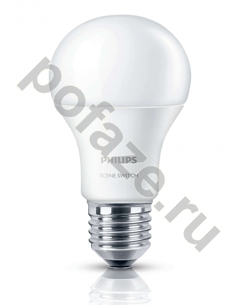 Лампа светодиодная LED грушевидная Philips d60мм E27 9Вт 220-240В 3000К