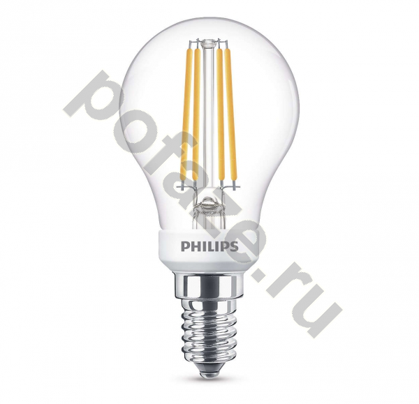 Лампа светодиодная LED Philips E14 5Вт 220-240В 2700К