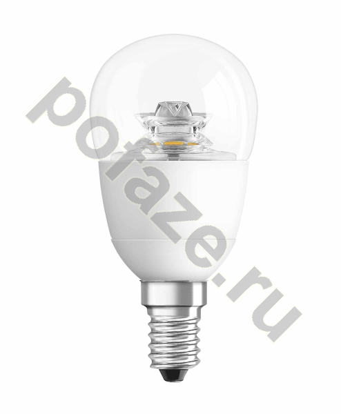 Лампа светодиодная LED каплевидная Osram d43мм E14 6Вт 220-240В