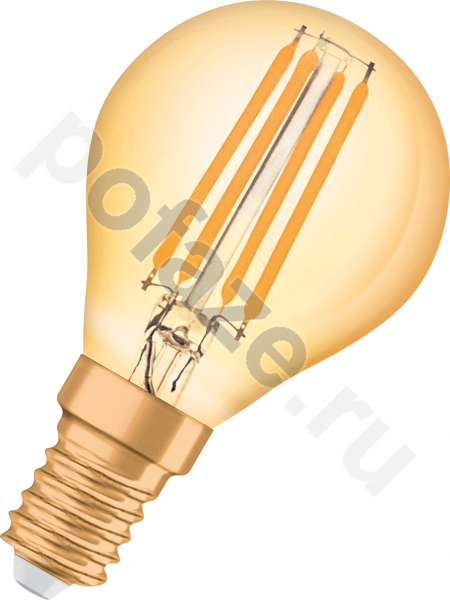 Лампа светодиодная LED грушевидная Osram d45мм E14 5Вт 220-230В 2500К