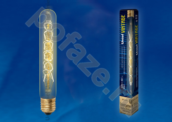 Лампа накаливания трубчатая Uniel d32мм E27 60Вт 220-230В