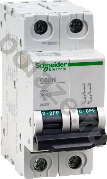 Автоматический выключатель Schneider Electric C60N 2П 16А (C) 6кА