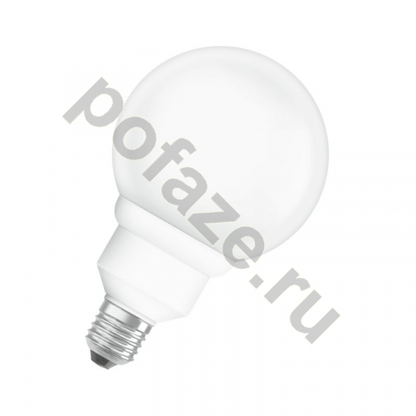 Лампа энергосберегающая шарообразная Osram d96мм E27 15Вт 220-240В 2700К