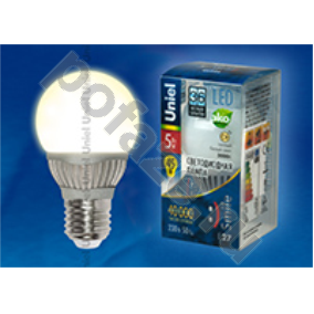 Лампа светодиодная LED шарообразная Uniel d60мм E27 5Вт 360гр. 220-230В