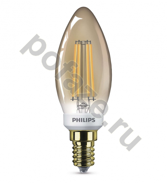 Лампа светодиодная LED Philips E14 5Вт 220-240В 2200К