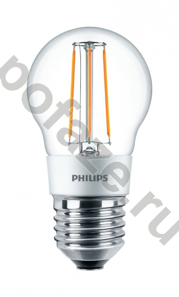 Лампа светодиодная LED шарообразная Philips d46мм E27 5Вт 220-240В 2700К