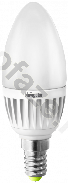 Лампа светодиодная LED свеча Navigator d37мм E14 5Вт 270гр. 170-260В 2700К