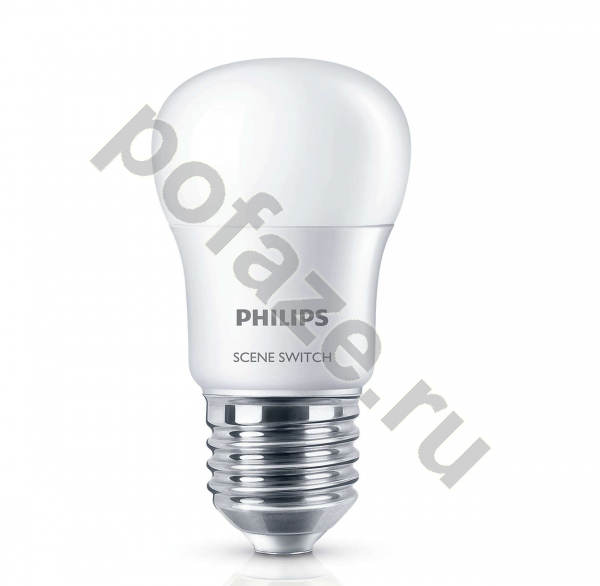 Лампа светодиодная LED грибовидная Philips d45мм E27 6.5Вт 220-240В 3000К