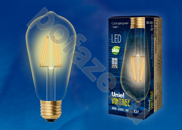 Лампа светодиодная LED Uniel d64мм E27 5Вт 360гр. 220-240В