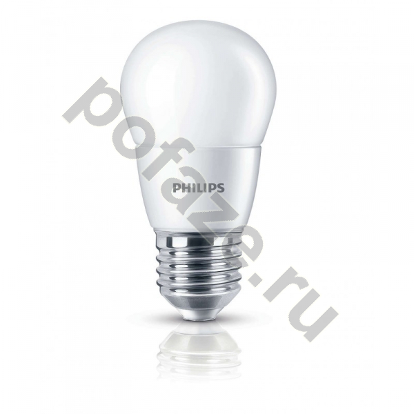 Лампа светодиодная LED шарообразная Philips d45мм E27 3Вт 220-240В 6500К