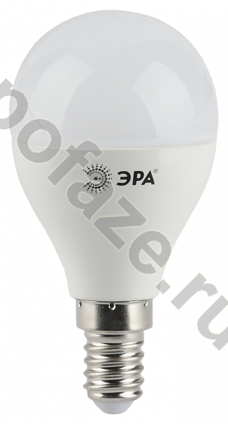Лампа светодиодная LED шарообразная ЭРА d45мм E14 7Вт 270гр. 170-265В 4200К