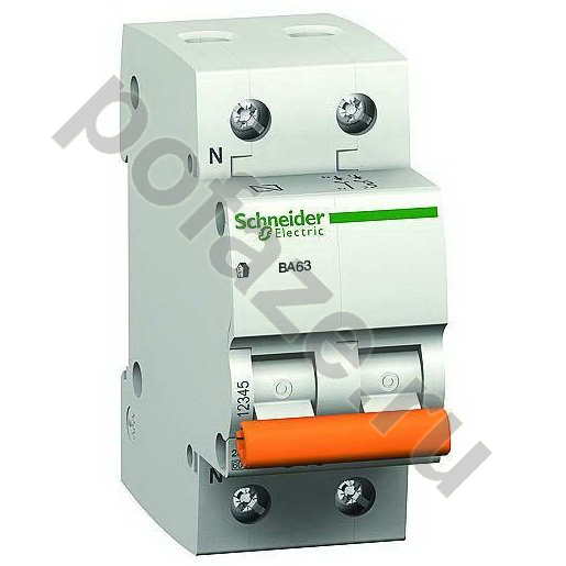 Автоматический выключатель Schneider Electric Домовой ВА63 1П+Н 20А (C) 4.5кА