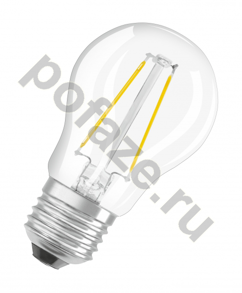 Лампа светодиодная LED шарообразная Osram d45мм E27 4.5Вт 220-240В 2700К