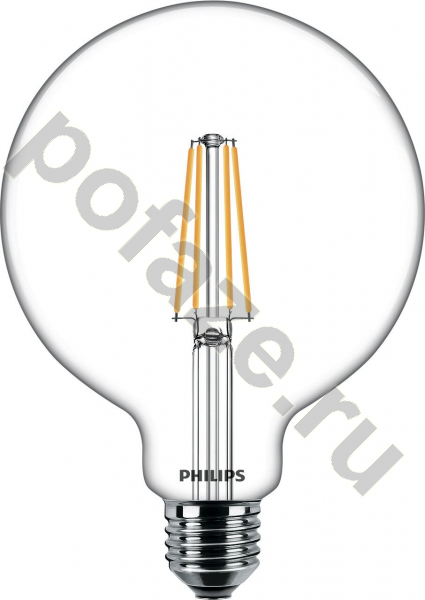 Лампа светодиодная LED грушевидная Philips E27 6Вт 3000К