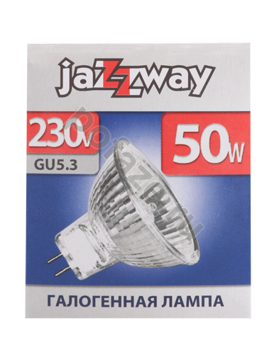 Лампа галогенная с отражателем Jazzway d50мм GU5.3 50Вт 36гр. 220-240В