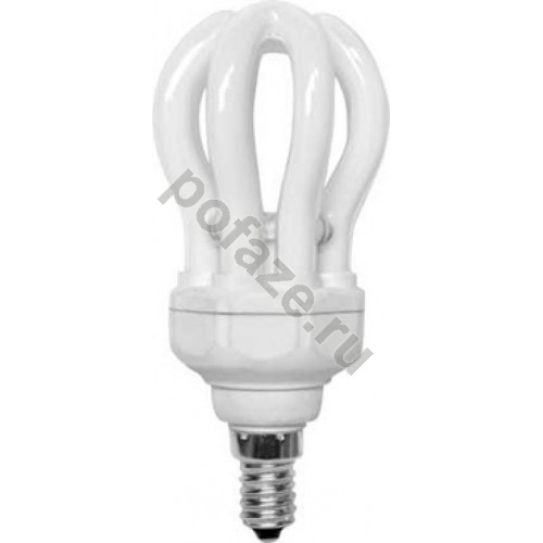 Лампа энергосберегающая лотос Ecola d60мм E14 20Вт 200-240В