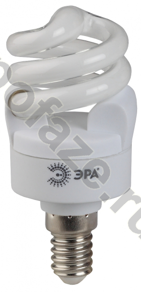Лампа энергосберегающая спираль ЭРА d42мм E14 7Вт 220-230В 2700К