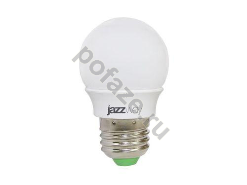 Лампа светодиодная LED шарообразная Jazzway d45мм E27 3Вт 120гр. 220-230В