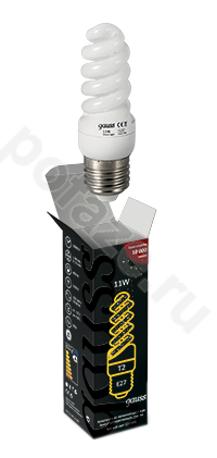 Лампа энергосберегающая спираль Gauss d32мм E27 11Вт 220-240В