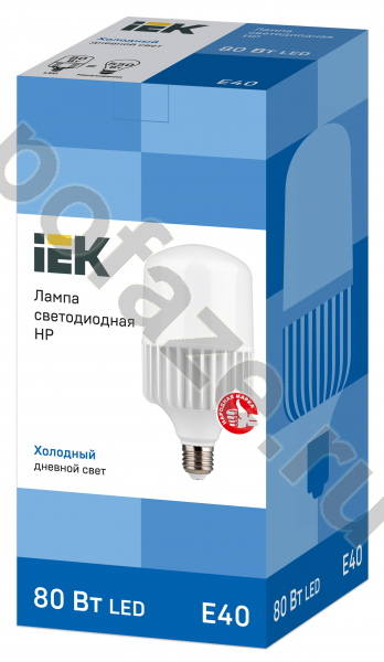 Лампа светодиодная LED цилиндрическая IEK d136мм E40 80Вт 230В 6500К