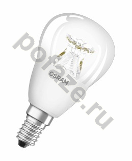 Лампа светодиодная LED каплевидная Osram d45мм E14 6Вт 270гр. 220-240В