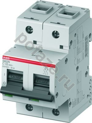 Автоматический выключатель ABB S802N 2П 25А (C) 25кА