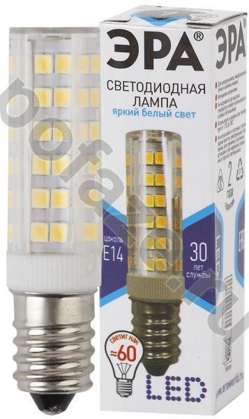 Лампа светодиодная LED трубчатая ЭРА d16мм E14 7Вт 270гр. 170-265В 4000К