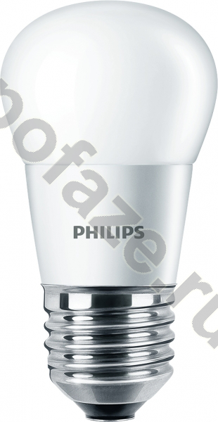 Лампа светодиодная LED шарообразная Philips d45мм E27 3Вт 220-240В 2700К