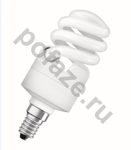 Лампа энергосберегающая спираль Osram d41мм E14 15Вт 220-240В 2700К