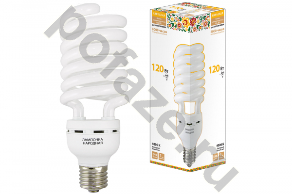 Лампа энергосберегающая спираль TDM ELECTRIC d100мм E40 120Вт 40-170В 4000К