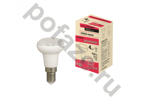 Лампа светодиодная LED с отражателем TDM ELECTRIC d39мм E14 4Вт 120гр. 30-220В 3000К