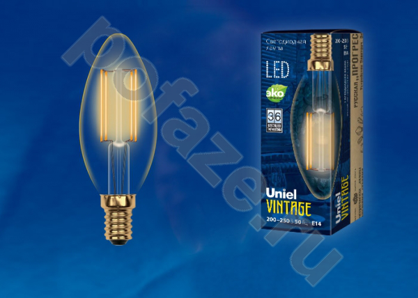 Лампа светодиодная LED свеча Uniel d35мм E14 5Вт 360гр. 220-240В