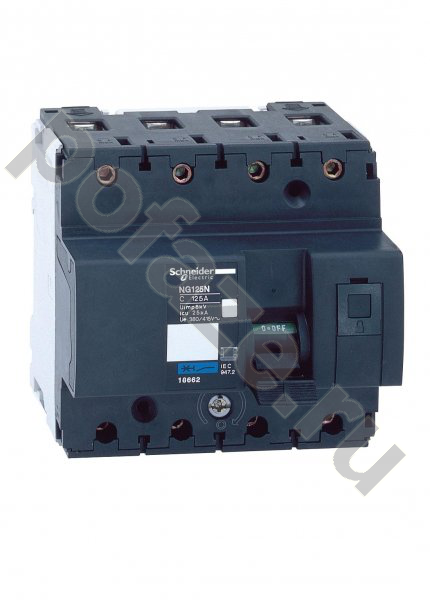 Автоматический выключатель Schneider Electric Acti 9 NG125N 3П+Н 80А (B) 25кА
