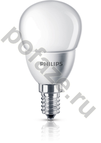 Лампа светодиодная LED шарообразная Philips d43мм E14 4Вт 270гр. 220-240В