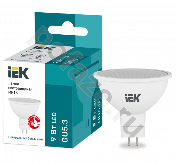 IEK d50мм GU5.3 9Вт 230В 4000К