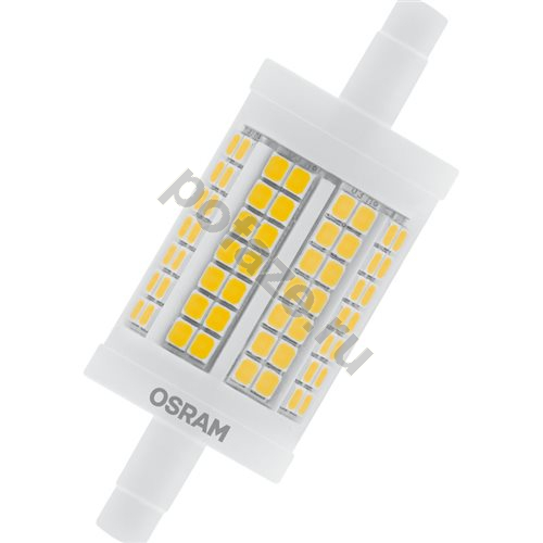 Лампа светодиодная LED линейная Osram d28мм R7s 11.5Вт 220-240В 2700К