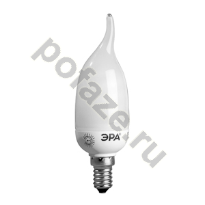 Лампа энергосберегающая свеча на ветру ЭРА d37мм E14 9Вт 220-230В 4200К