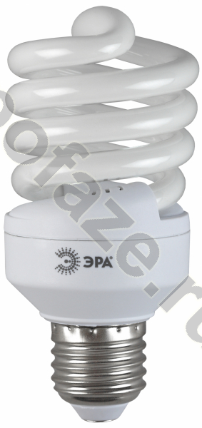 Лампа энергосберегающая спираль ЭРА d50мм E27 20Вт 220-230В 2700К